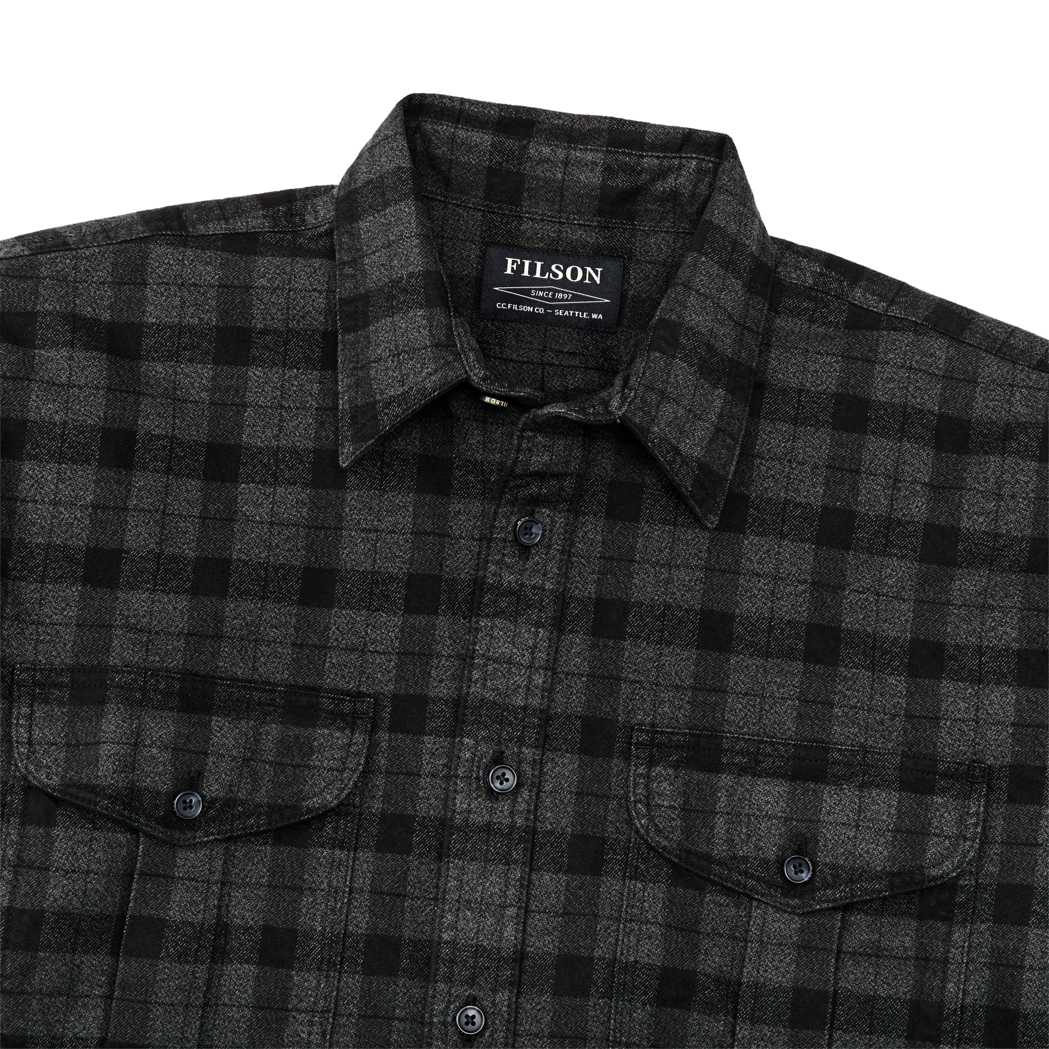 Alaskan Guide Shirt - Heather Gray/black Plaid - Image 7