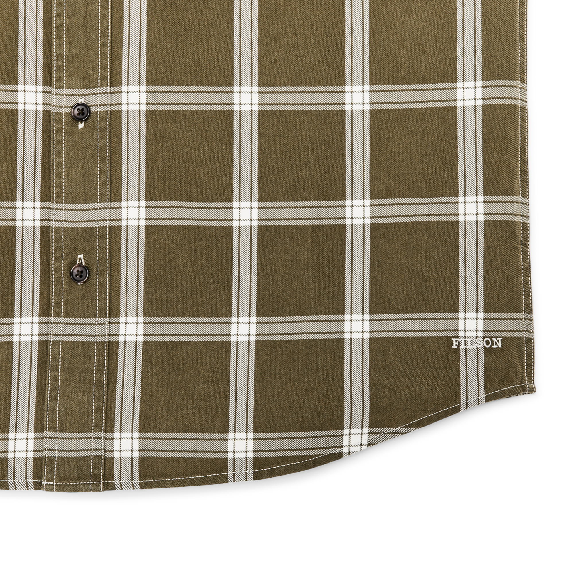Short Sleeve Lightweight Alaskan Guide Shirt - Green / White Plaid - Image 4