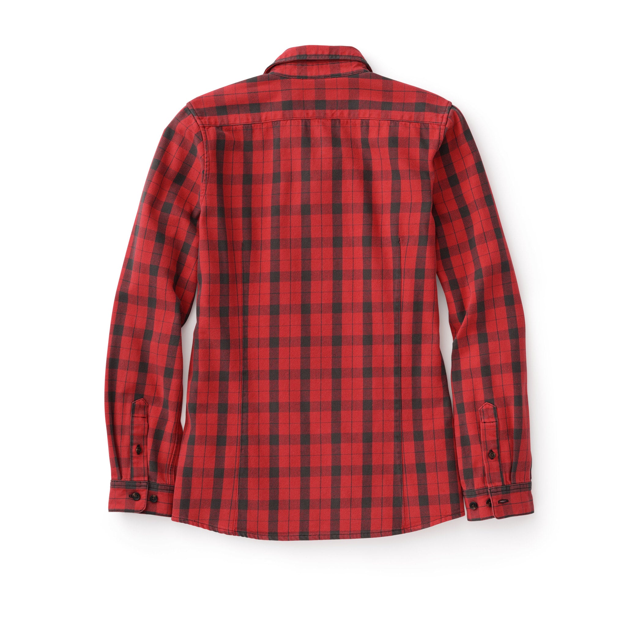 Women's Vintage Wash Alaskan Guide Shirt - Flame/gray - Image 4