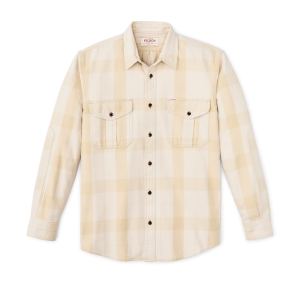 Vintage Wash Alaskan Guide Shirt - Light Gray / Khaki Plaid