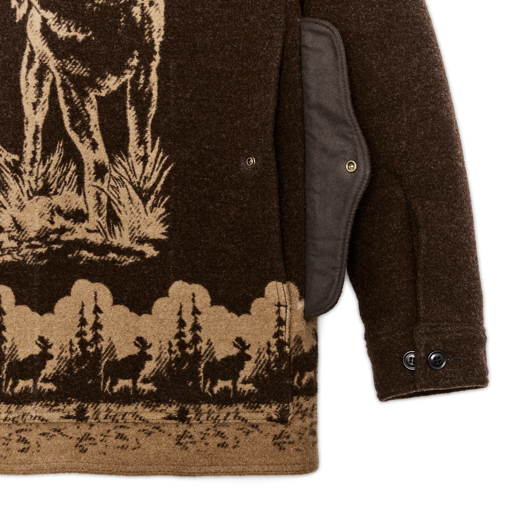 Jacquard Wool Cruiser - Brown / Khaki Moose - Image 7