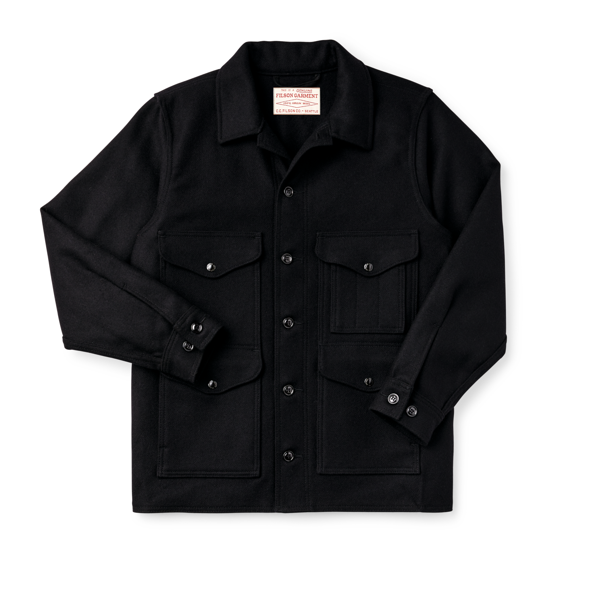 Mackinaw Wool Cruiser Jacket - Dark Navy / Solid - Image 3