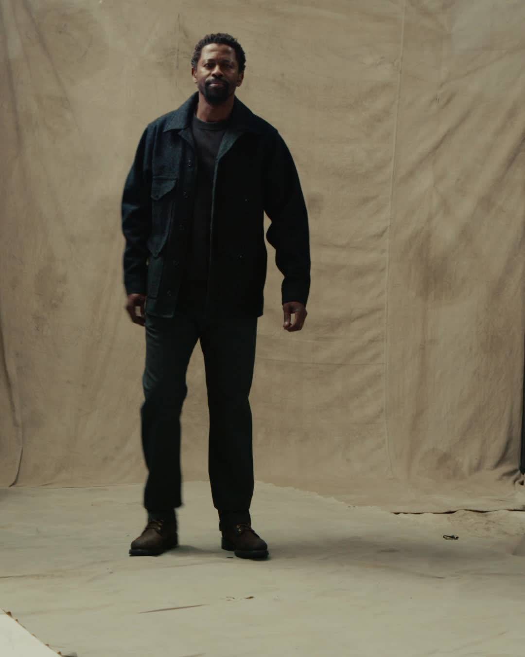 Mackinaw Wool Cruiser Jacket - Charcoal - Image 7