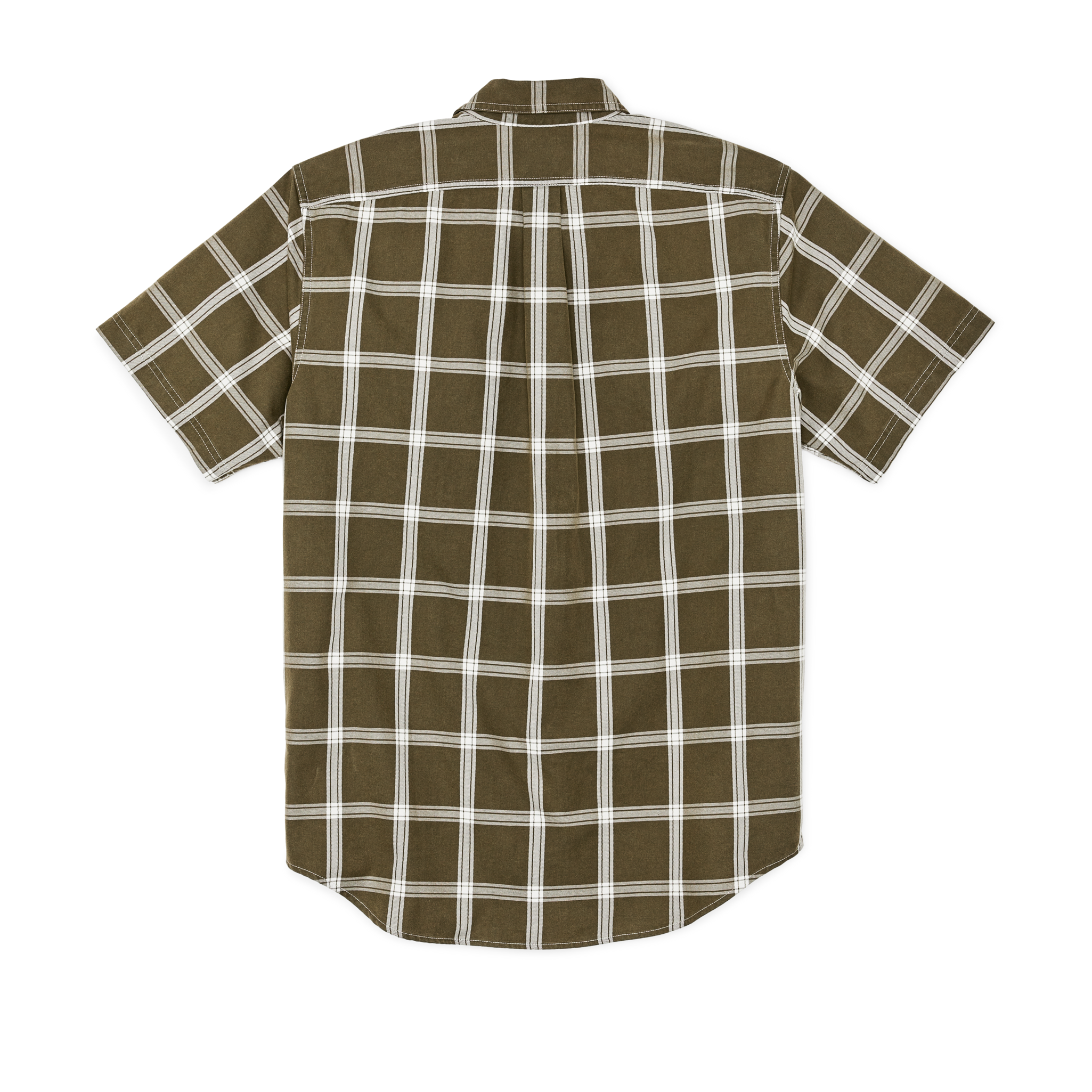 Short Sleeve Lightweight Alaskan Guide Shirt - Green / White Plaid - Image 2