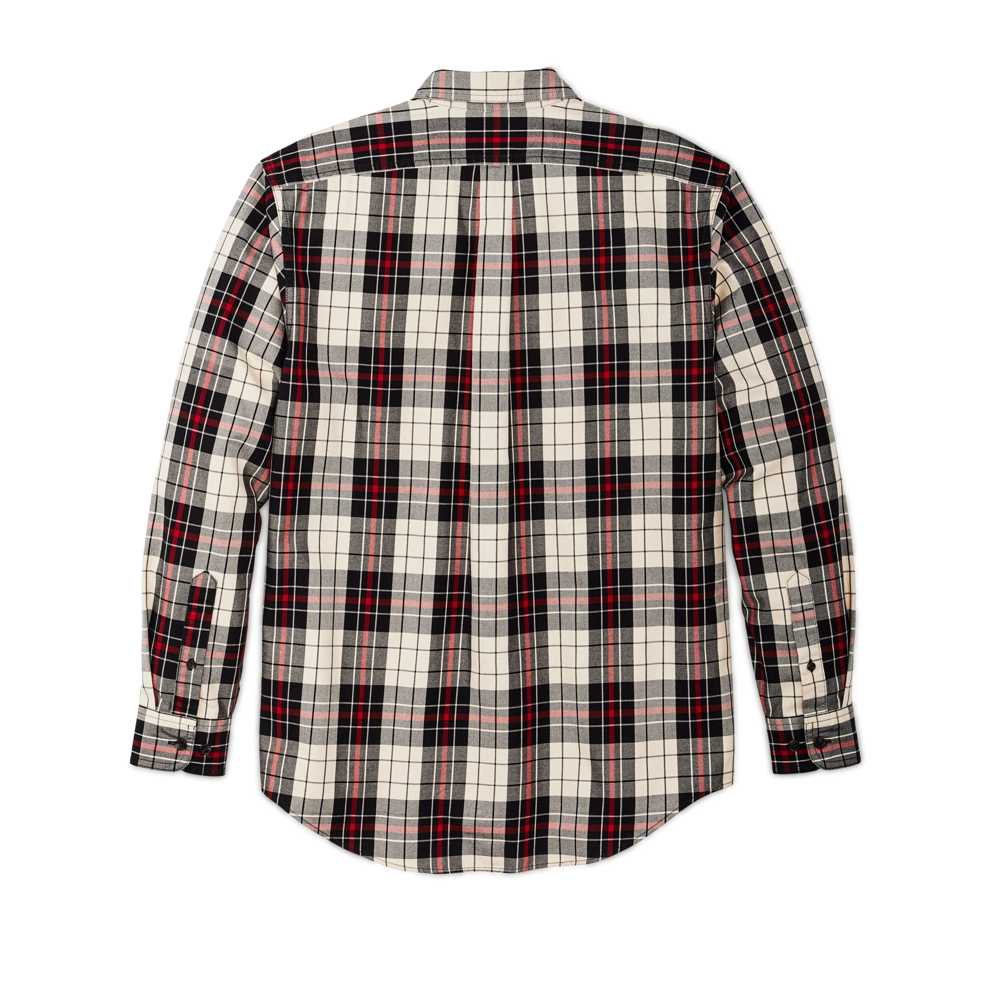 Lightweight Alaskan Guide Shirt - Off White Black Red - Image 2