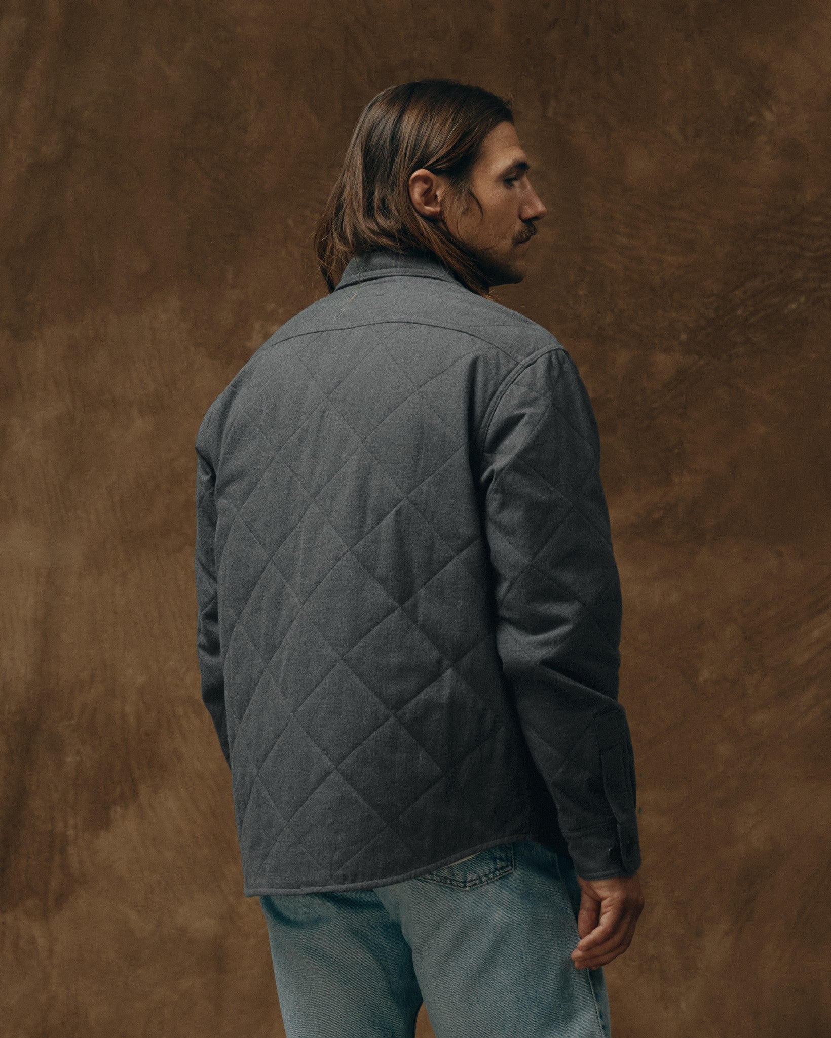 Insulated Flannel Shirt - Charcoal - Image 2