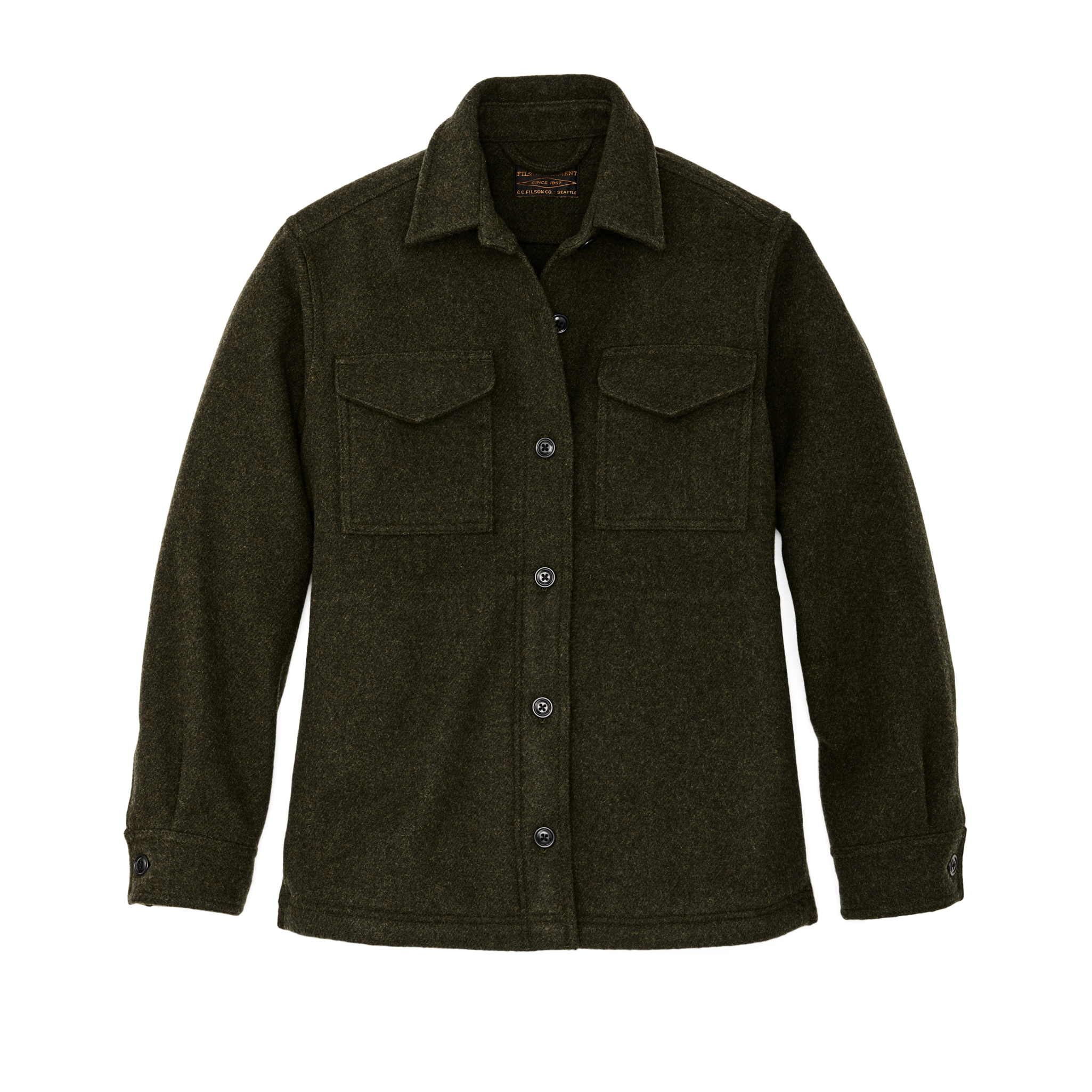 Women's Seattle Wool Jac-shirt - Forest Green