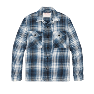 Deer Island Jac-shirt - Cobalt / Natural Shadow Plaid
