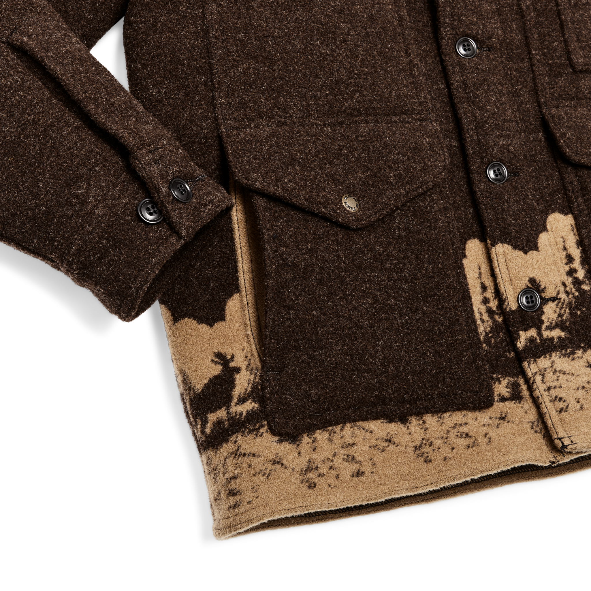 Jacquard Wool Cruiser - Brown / Khaki Moose - Image 6