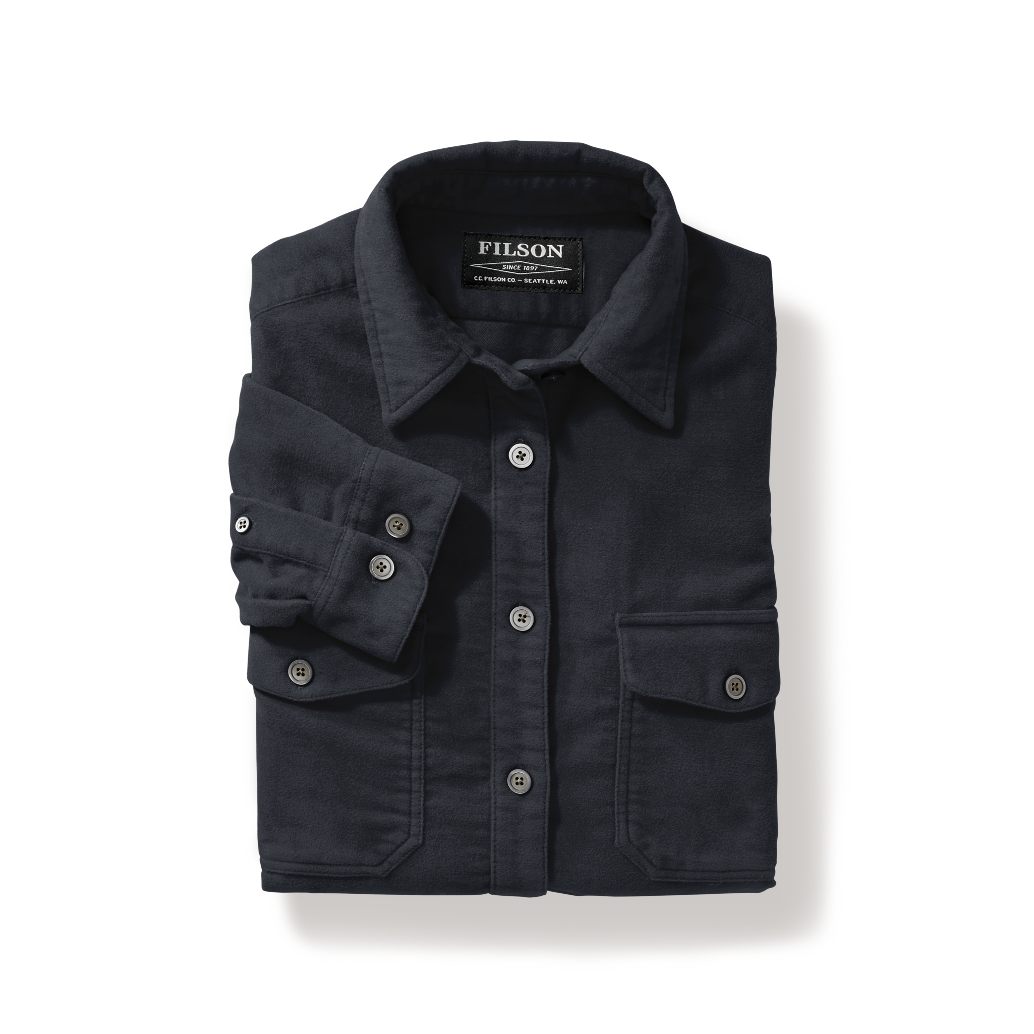 Women's Moleskin Shirt - Dark Navy - Image 2